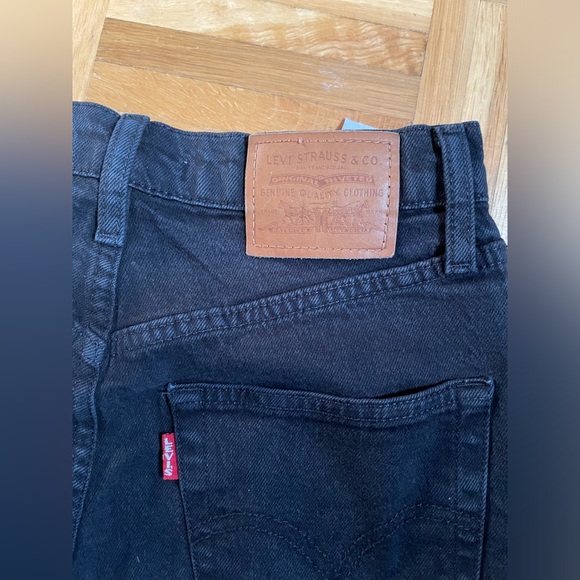 Levi's straight leg black jeans 25 - Picture 4 of 4